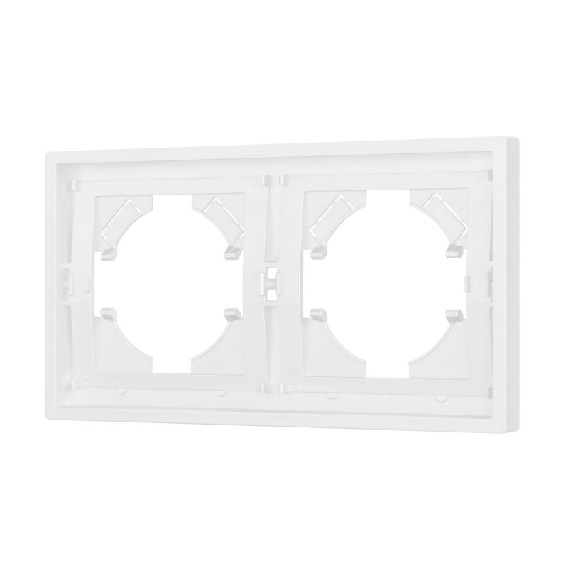 Рамка пластиковая FRM-TENDO-PL-2-WH