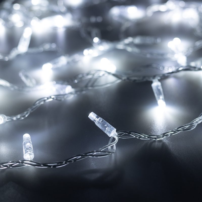 Светодиодная гирлянда ARD-STRING-CLASSIC-1000-CLEAR-100LED-PULSE White