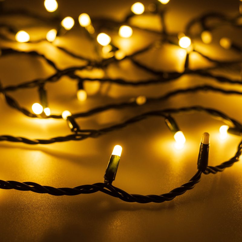 Светодиодная гирлянда ARD-STRING-PRO-1000-GREEN-100LED-MILK-PULSE Warm