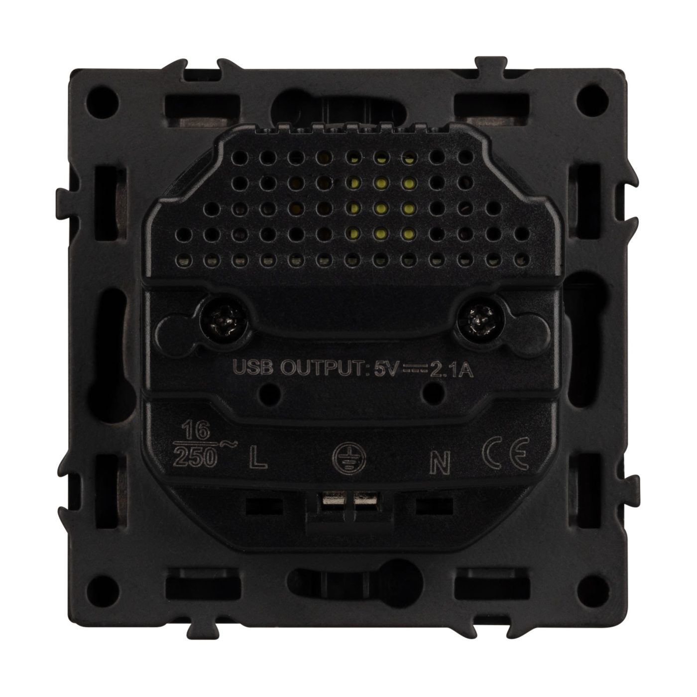 Механизм розетки с USB зарядкой SCT-NOBE-MUAA-SFPL-BK