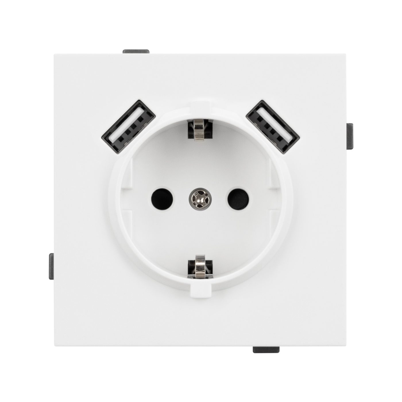 Механизм розетки с USB зарядкой SCT-TENDO-MUAA-PL-WH