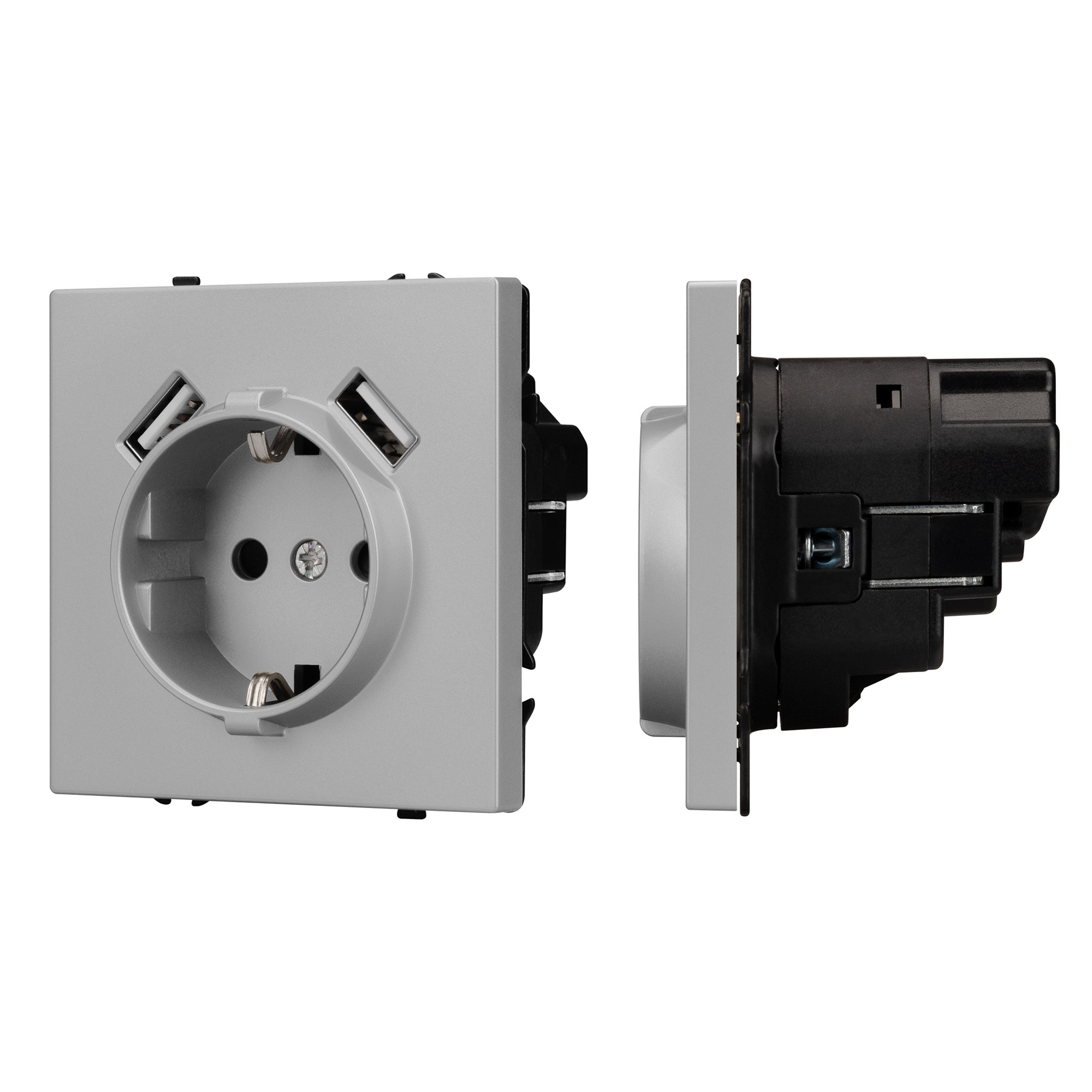 Механизм розетки с USB зарядкой SCT-NOBE-MUAA-SFPL-IS