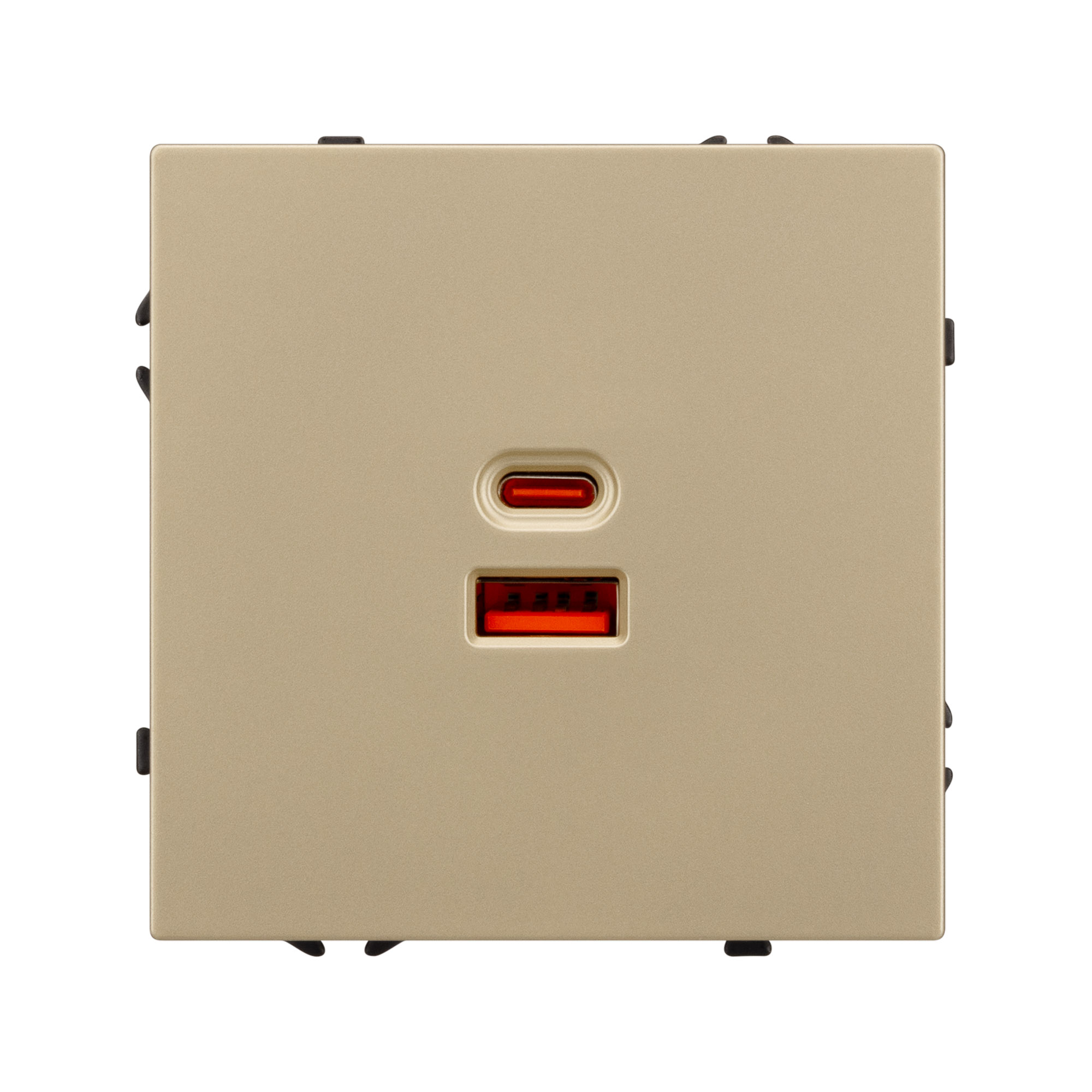 Механизм розетки с быстрой USB зарядкой SCT-NOBE-MUAC-SFPL-FC-GD