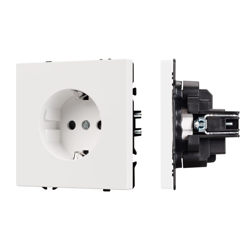 Механизм электрической розетки SCT-NOBE-MEU1-SFPL-WH
