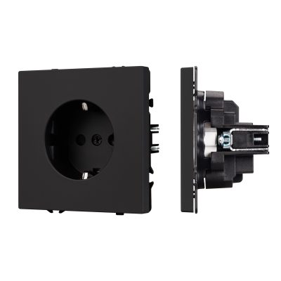 Механизм электрической розетки SCT-NOBE-MEU1-SFPL-BK