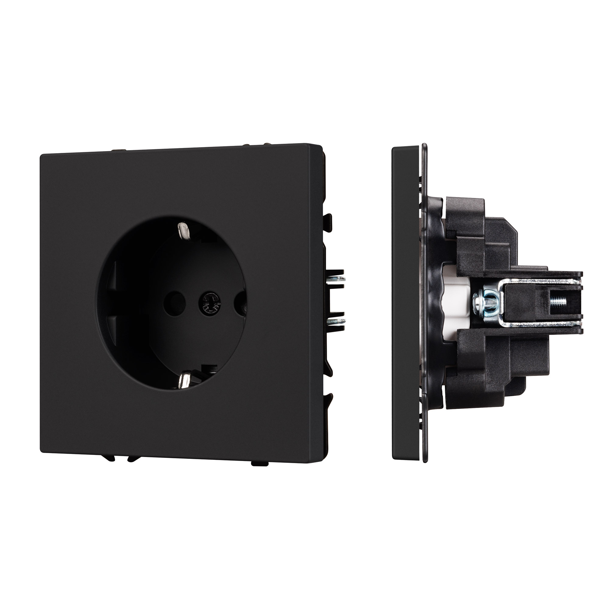 Механизм электрической розетки SCT-NOBE-MEU1-SFPL-BK