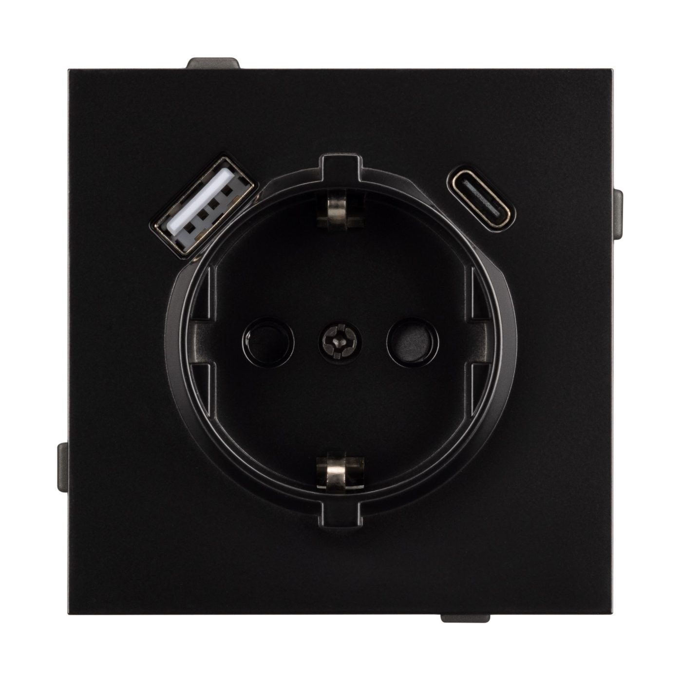 Механизм розетки с USB зарядкой SCT-TENDO-MUAC-PL-BK