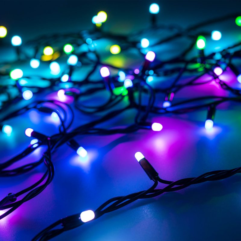 Светодиодная гирлянда ARD-STRING-PRO-10000-BLACK-95LED-MILK-LIVE RGBW-DMX
