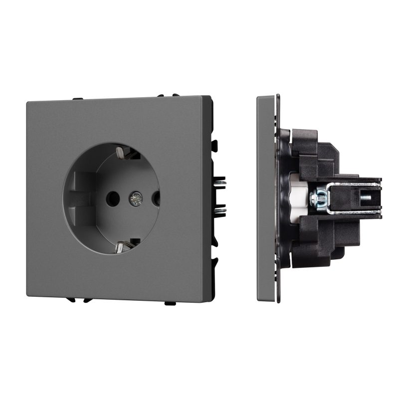 Механизм электрической розетки SCT-NOBE-MEU1-SFPL-GR