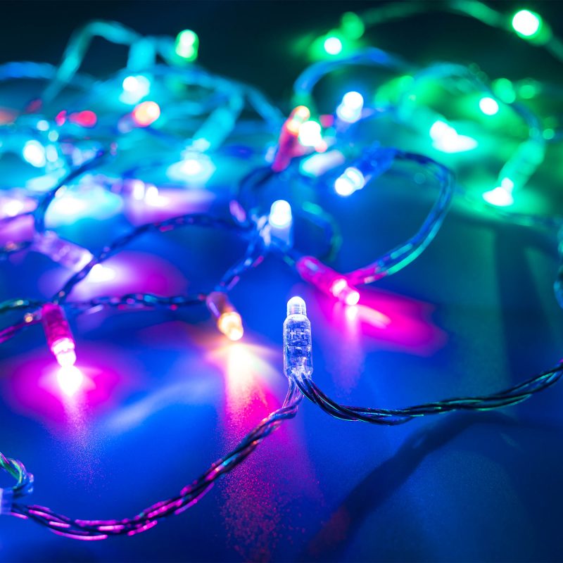 Светодиодная гирлянда ARD-STRING-CLASSIC-6000-CLEAR-40LED-LIVE RGB-SPI