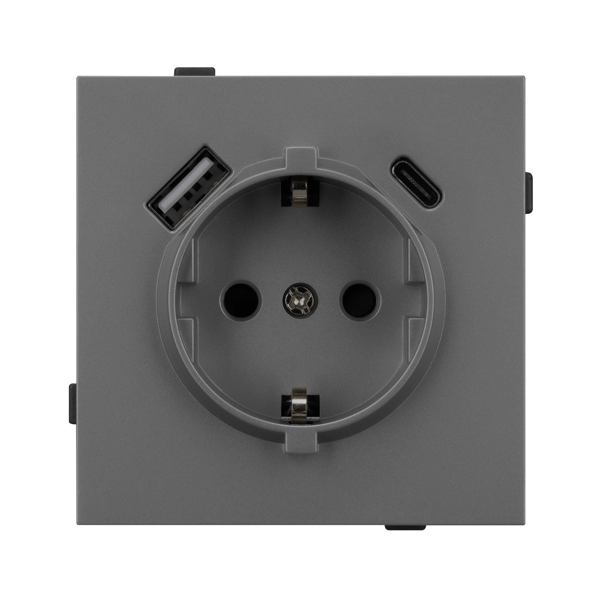 Механизм розетки с USB зарядкой SCT-TENDO-MUAC-SFPL-GR