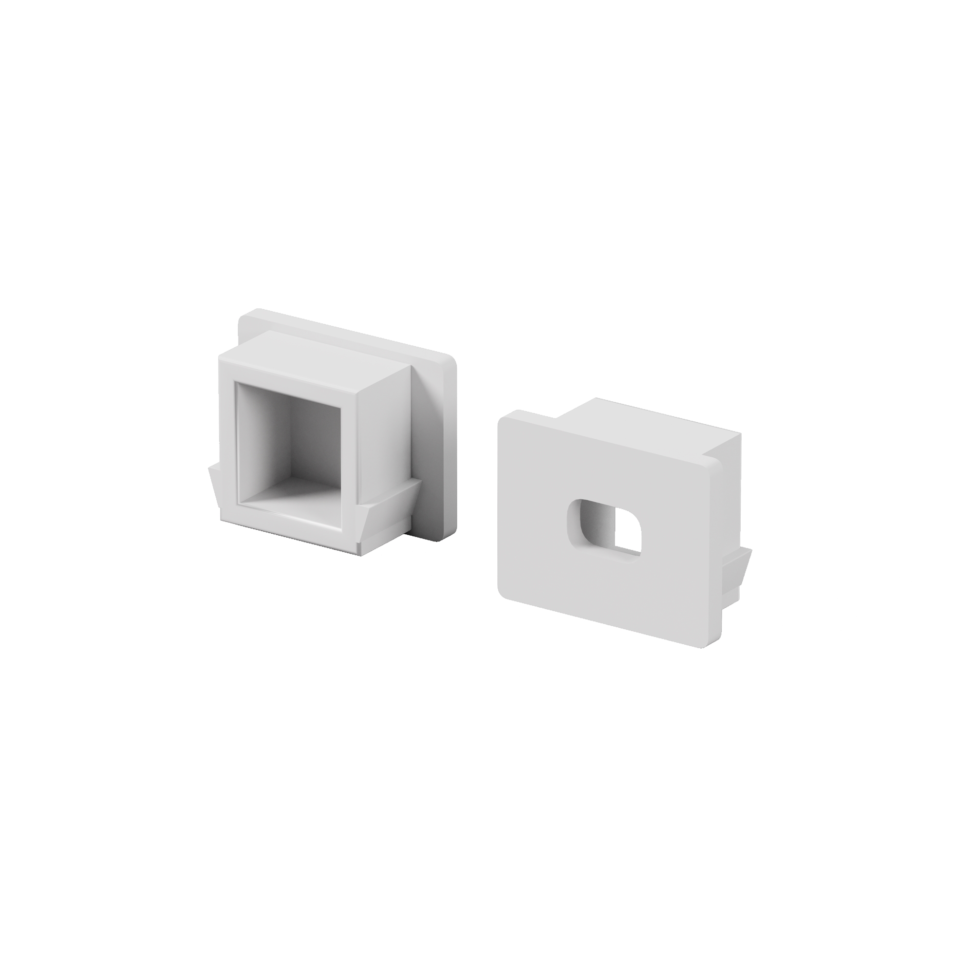 Комплект заглушек (для профиля 16x12) 10 шт., ALM-005-W-EC 642023