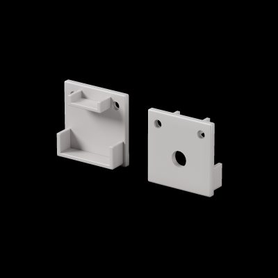 Комплект заглушек (для профиля 20x20) 2 шт., ALM-2020B-EC 642077