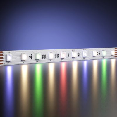 Светодиодная лента   Ультра 24В 5050 14.4Вт/м Цветная (RGB)+W 3000К 5м IP 20 201132