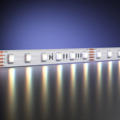 Светодиодная лента Ультра 24В 5050 19.2Вт/м Цветная (RGB) + 3000К 5м IP 20 201134