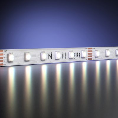 Светодиодная лента Ультра 24В 5050 19.2Вт/м Цветная (RGB) + 4000К 5м IP 20 201135