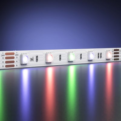 Светодиодная лента Ультра 24В 5050 14.4Вт/м Цветная (RGB) 5м IP 20 201139
