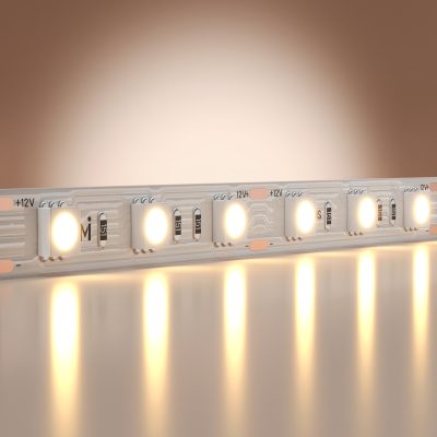 Светодиодная лента Базовая 12В 5050 14.4Вт/м 3000K 5м IP 20 201183