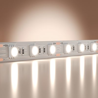 Светодиодная лента Базовая 12В 5050 14.4Вт/м 6000K 5м IP 20 201185