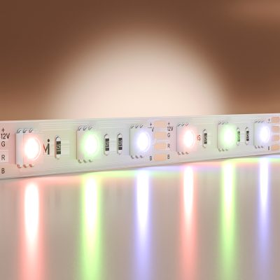Светодиодная лента Базовая 12В 5050 14.4Вт/м Цветная (RGB) 5м IP 20 201195