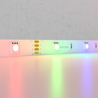 Светодиодная лента 12В 5050 7.2Вт/м Цветная (RGB) 5м IP20