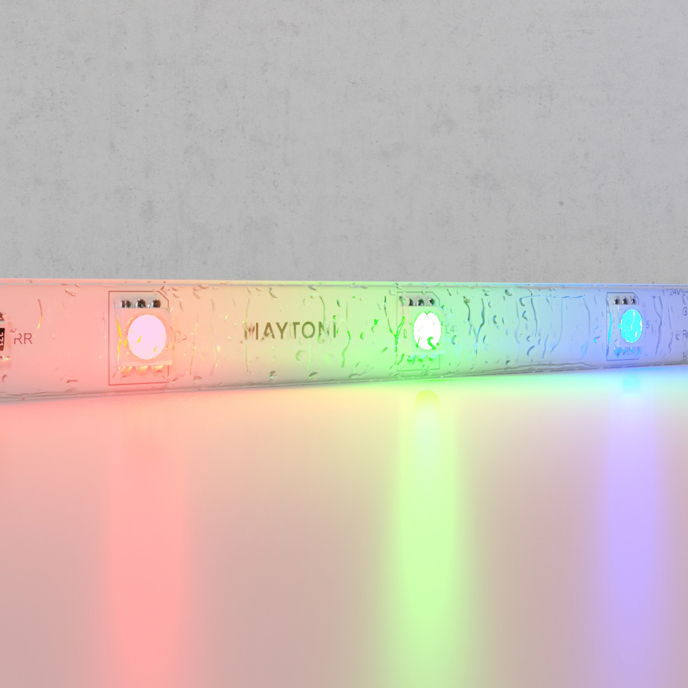 Светодиодная лента 24В 5050 7.2Вт/м Цветная (RGB) 5м IP65