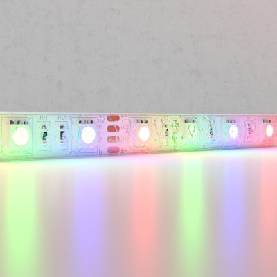 Светодиодная лента 24В 5050 14.4Вт/м Цветная (RGB) 5м IP65
