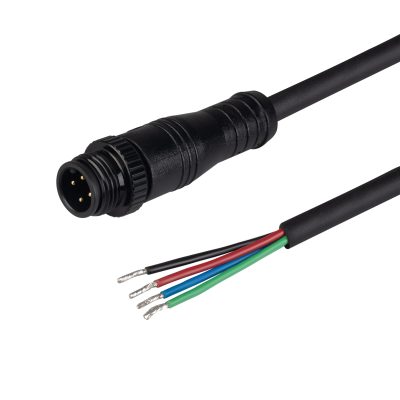 Коннектор питания ARL-WAVE-0612-RGB-CON-POWER-MALE-BLK