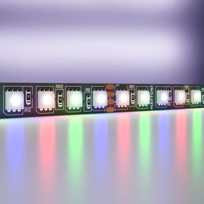 Светодиодная лента 24В 5050 21Вт/м Цветная (RGB) 5м IP20 Black