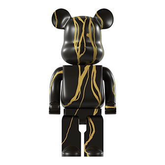 Статуэтка BEARBRICK чёрный с золотым