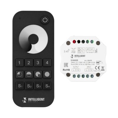 INTELLIGENT ARLIGHT Диммер SMART-SET-TRIAC-601-72-DIM-PD-IN Black