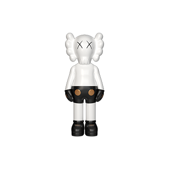 Дизайнерская статуэтка KAWS Mini белый с чёрным