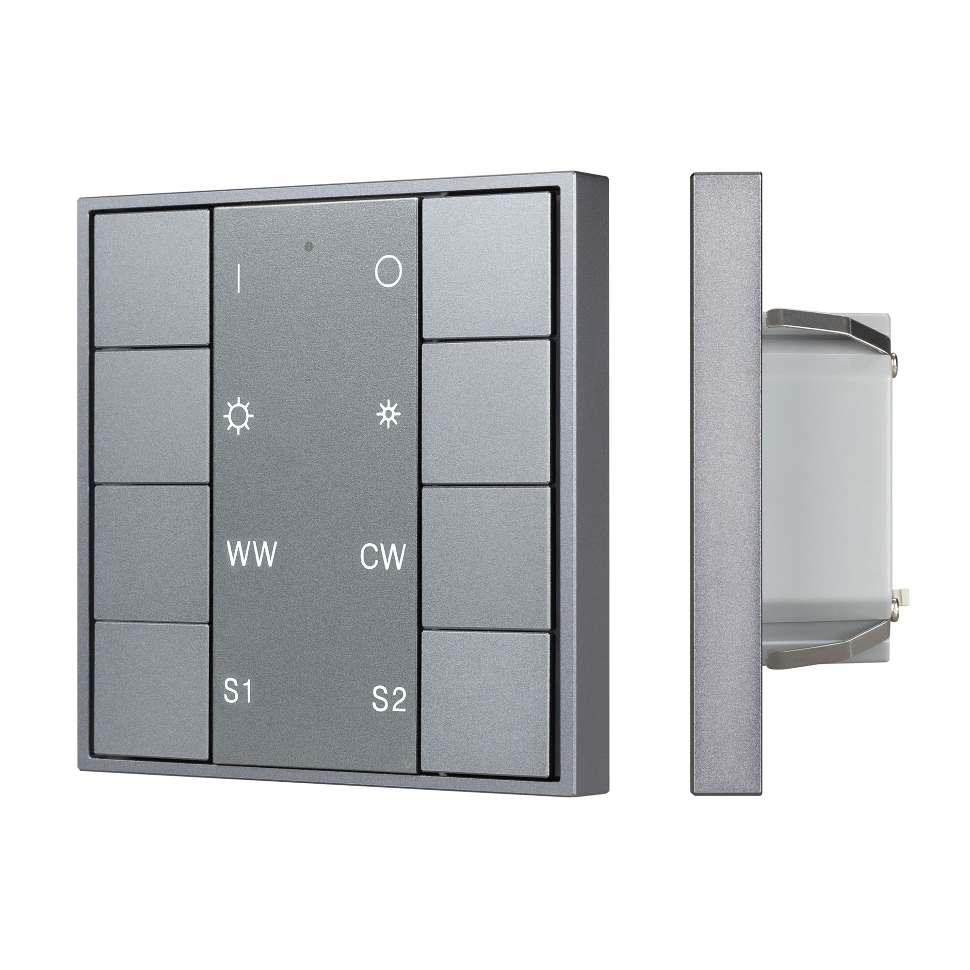 INTELLIGENT ARLIGHT Кнопочная панель DALI-201-23-1G-2SC-MIX-DT8-IN Silver