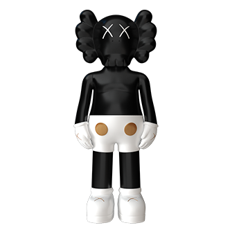 Дизайнерская статуэтка копилка KAWS Companion чёрный с белым