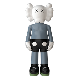 Дизайнерская статуэтка копилка KAWS Companion синий