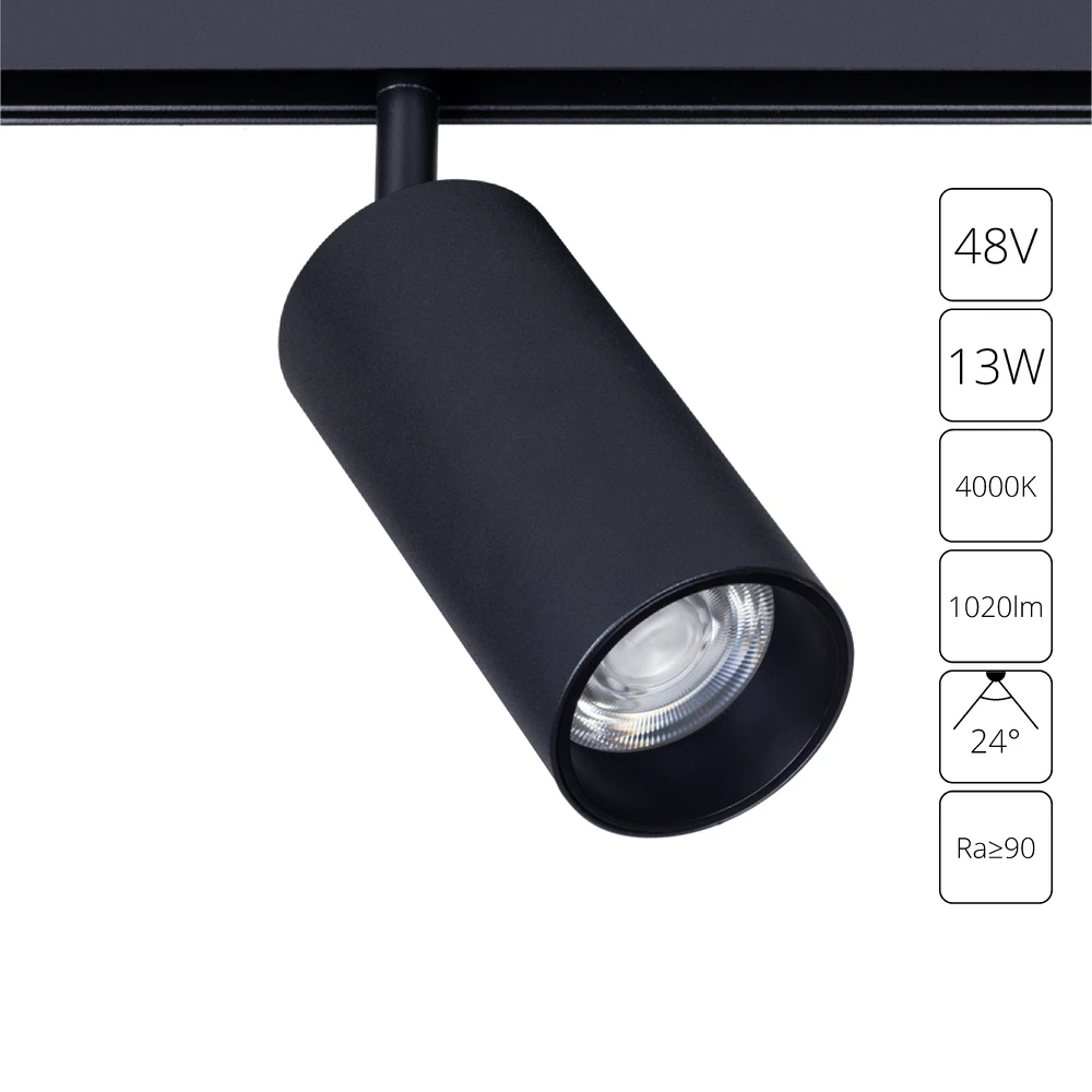 Магнитный трековый светильник Arte Lamp Linea A4631PL-1BK