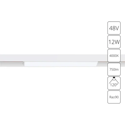 Магнитный трековый светильник Arte Lamp LINEA A4632PL-1WH