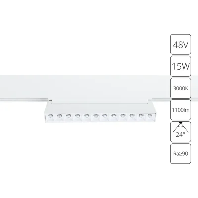 Магнитный трековый светильник Arte Lamp LINEA A4648PL-1WH