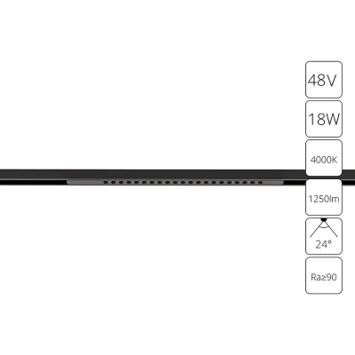 Магнитный трековый светильник Arte Lamp OPTIMA A7267PL-1BK