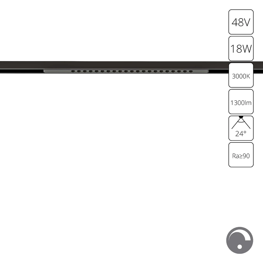 Магнитный трековый светильник Arte Lamp OPTIMA 0.1-10V A7497PL-1BK