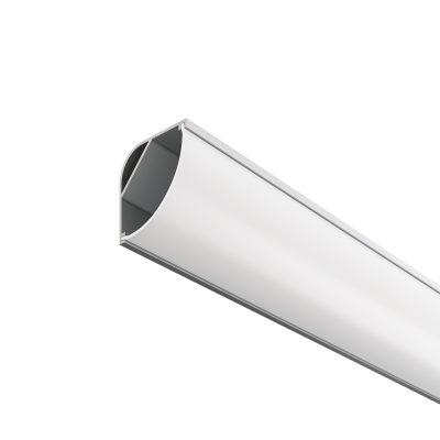 Алюминиевый профиль накладной угловой 30x30 (Серебро, 2 м), ALM-3030B-S-2M