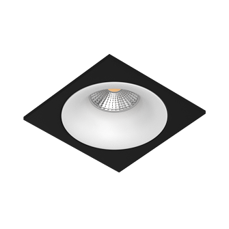 Встраиваемый светильник под сменную лампу Ledron AO1501091 SQ White-Black