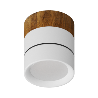 Накладной светодиодный светильник Ledron BARREL MINI Wooden White TRIAC