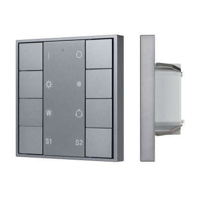 INTELLIGENT ARLIGHT Кнопочная панель DALI-201-23-1G-2SC-RGBW-DT8-IN Silver