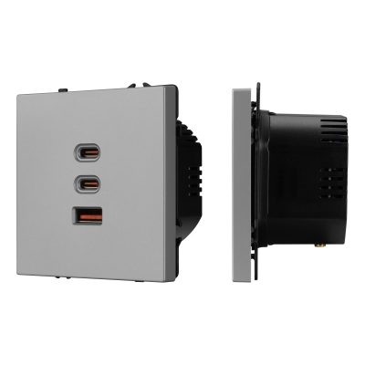 Механизм розетки с быстрой USB зарядкой SCT-NOBE-MUACC-SFPL-FC-IS