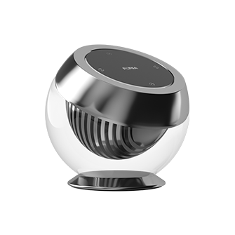 Кнопка на стеклянном держателе Crystal Smart Knob Silver