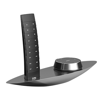 Пульт и кнопка на настольном держателе Table set Silver
