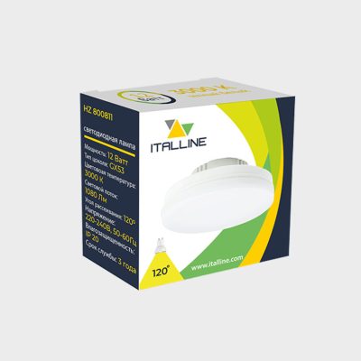 HZ 800811 GX53 3000K светодиодная лампа