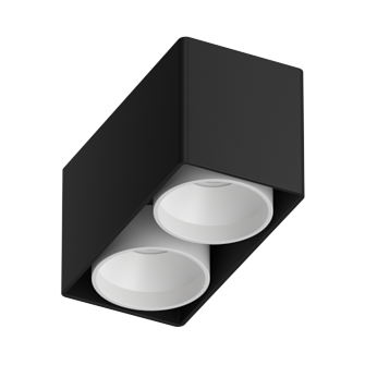 Накладной светильникпод сменную лампу Ledron KEA 2 ED GU10 Black-White