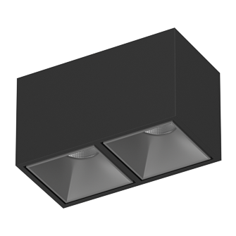 Накладной светодиодный светильник Ledron KUBING 2 Black-Grey TRIAC